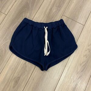 Free People Navy Blue Cotton Lounge Shorts | XS